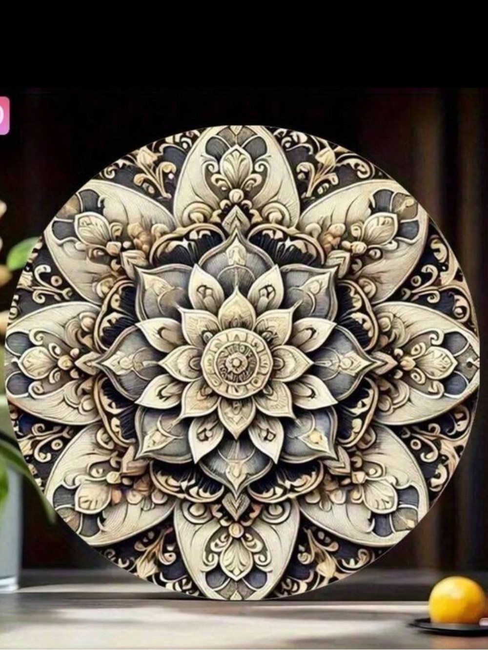 Vintage Floral Mandala-Inspired Wall Art NEW 🏷️